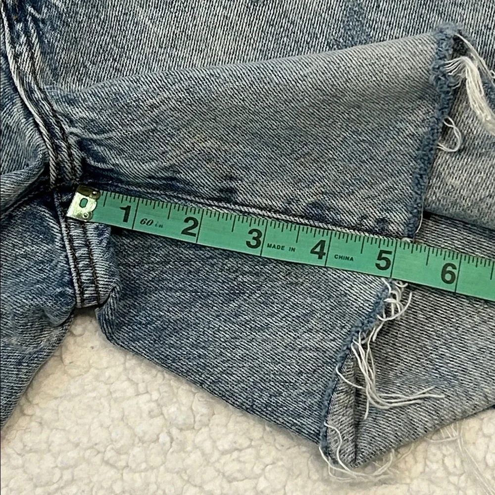Pistola Devin High Rise Denim Shorts size 26 St. Tropez Blue Distressed